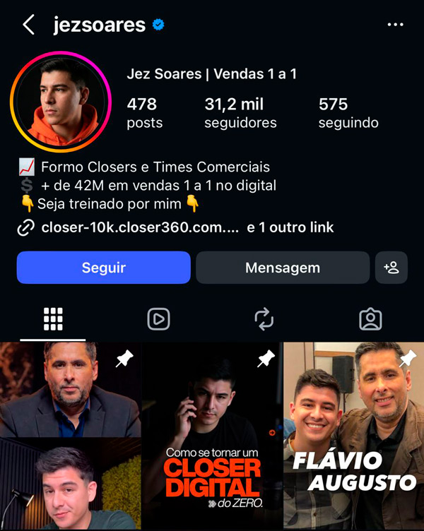 Instagram do Jezreel